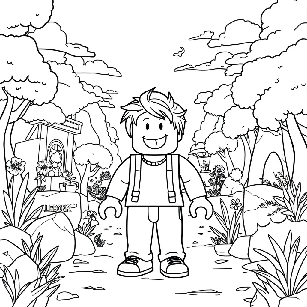 Roblox coloring page