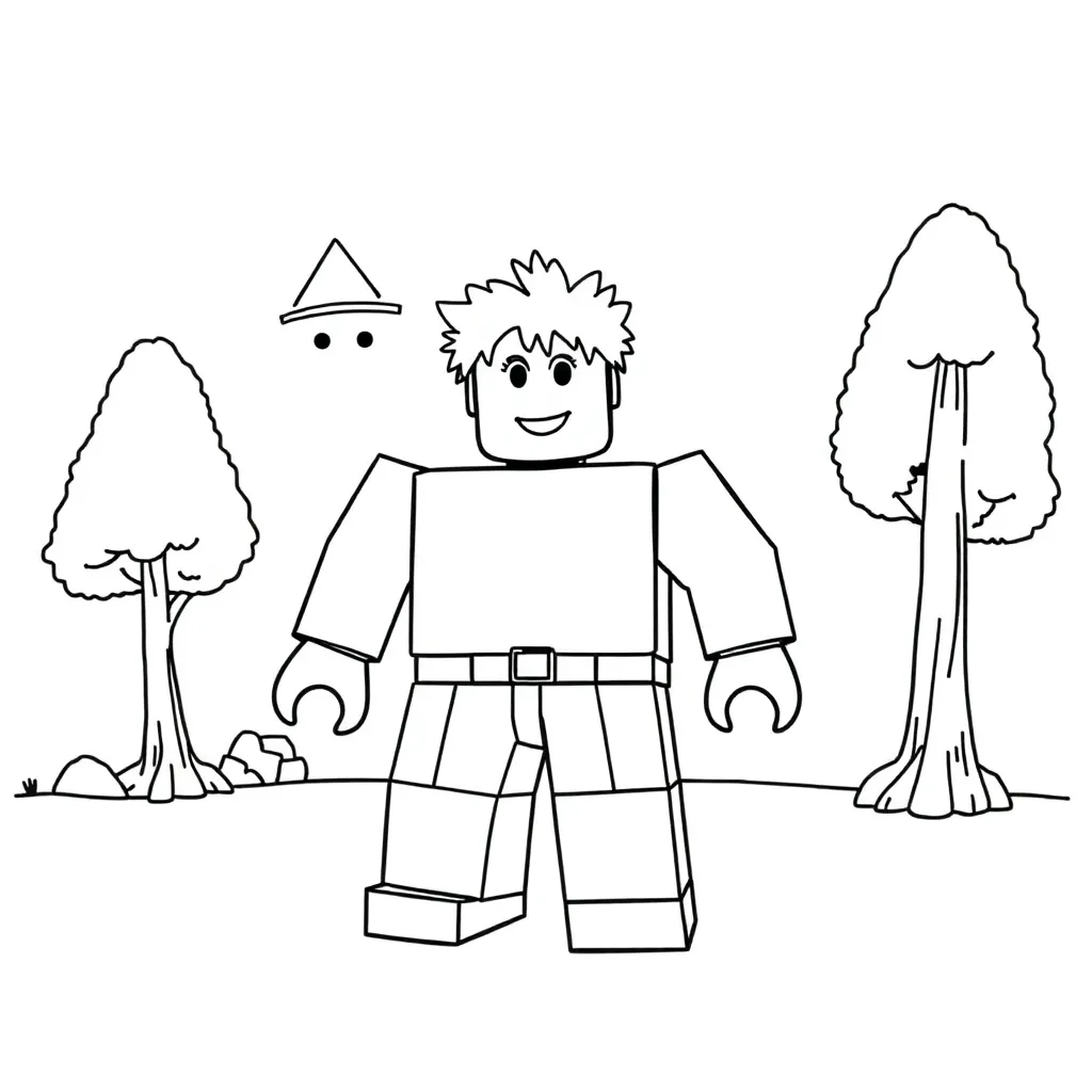 Roblox coloring page