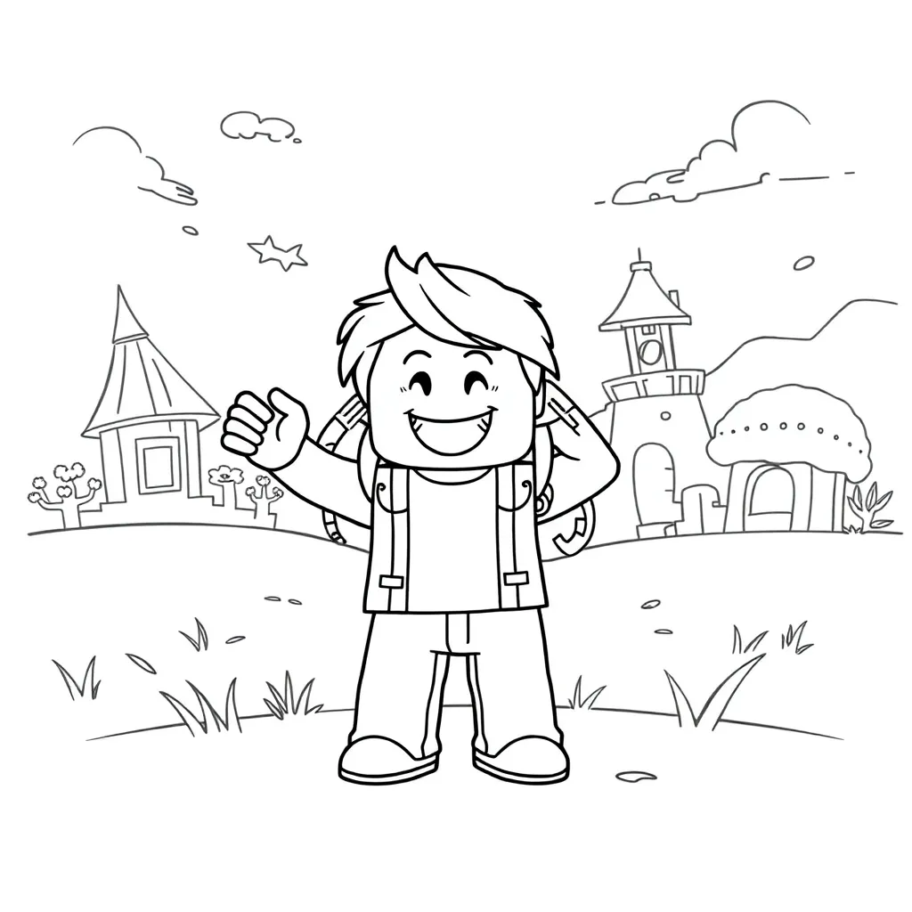 Roblox coloring page