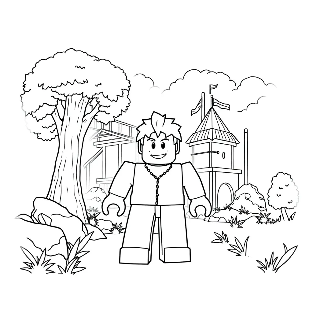 Roblox coloring page