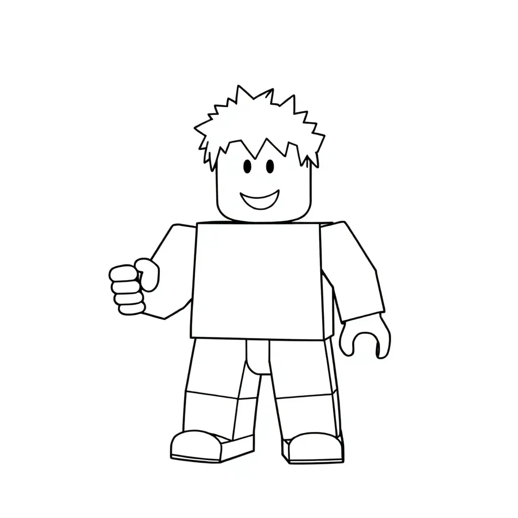 Roblox coloring page