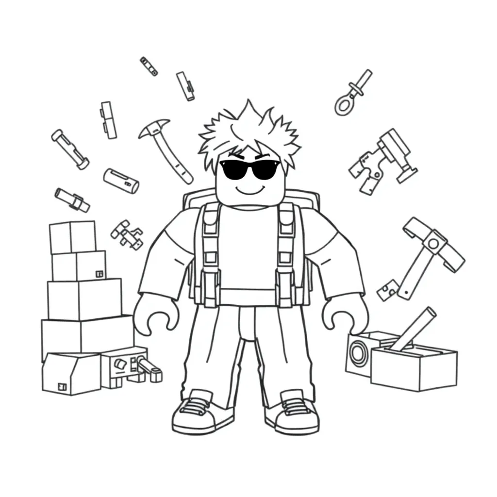 Roblox coloring page