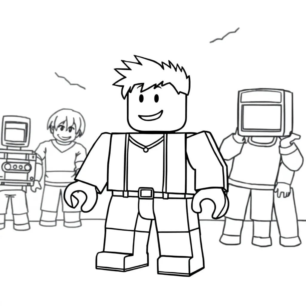 Roblox coloring page
