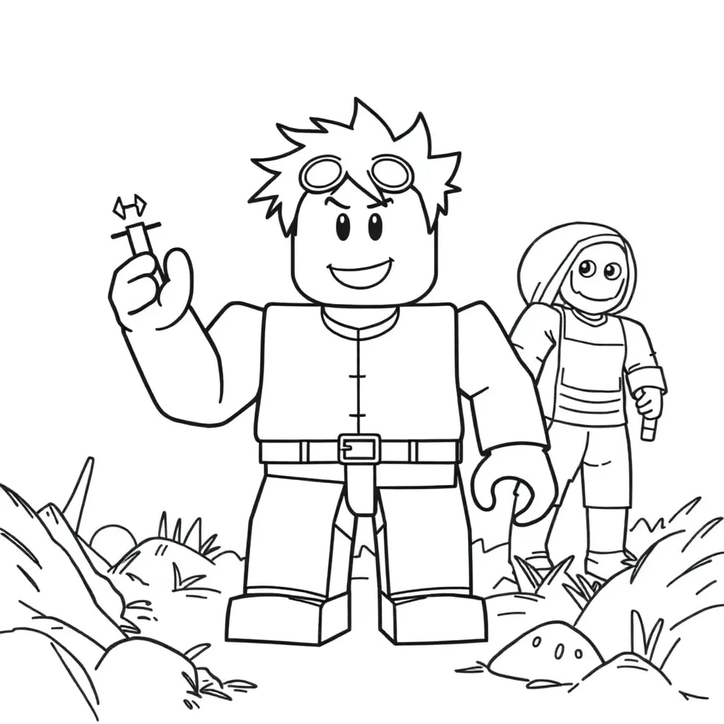 Roblox coloring page