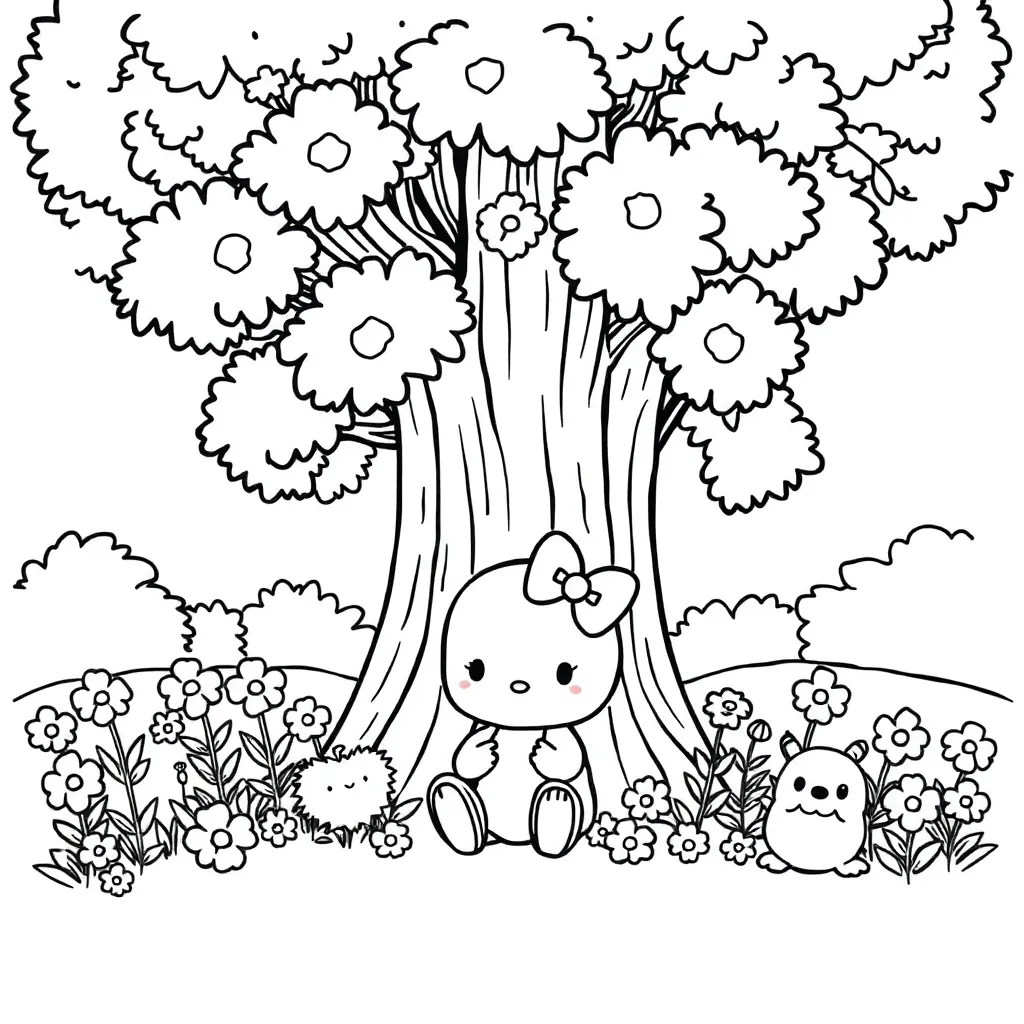 Sanrio coloring page
