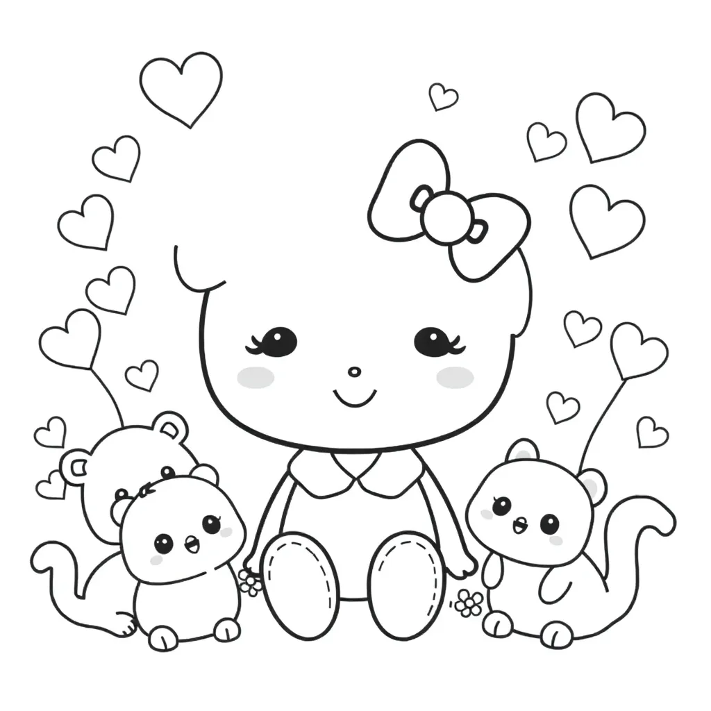 Sanrio coloring page