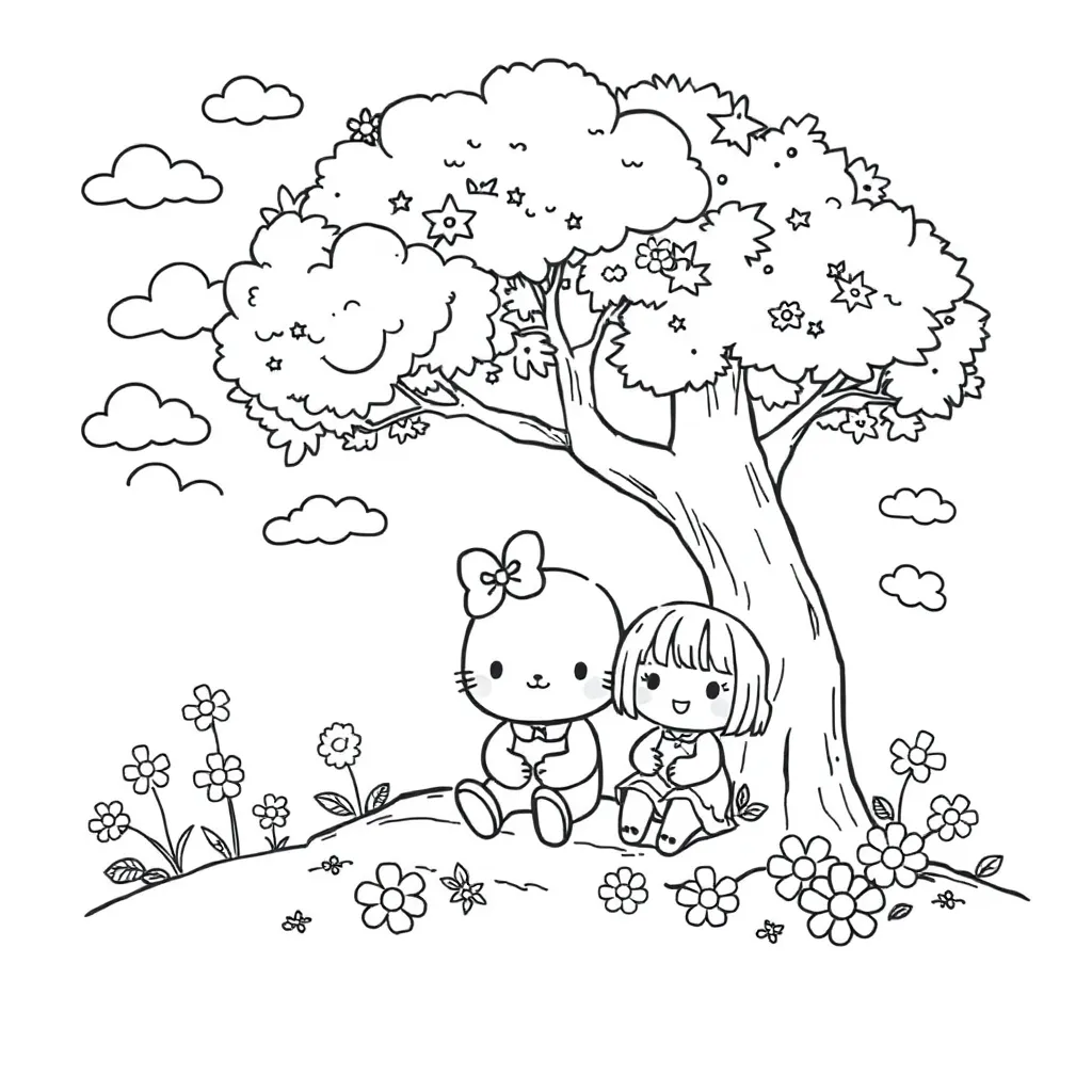 Sanrio coloring page