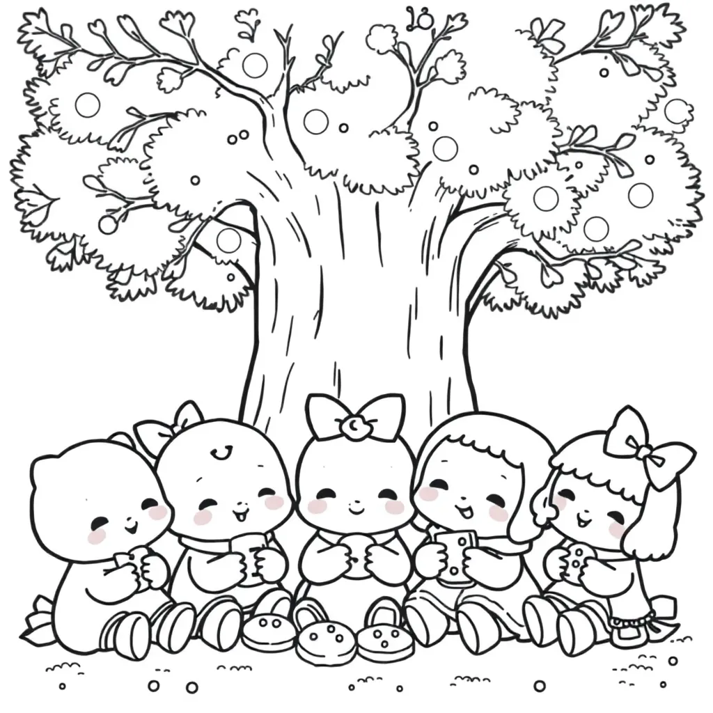Sanrio coloring page