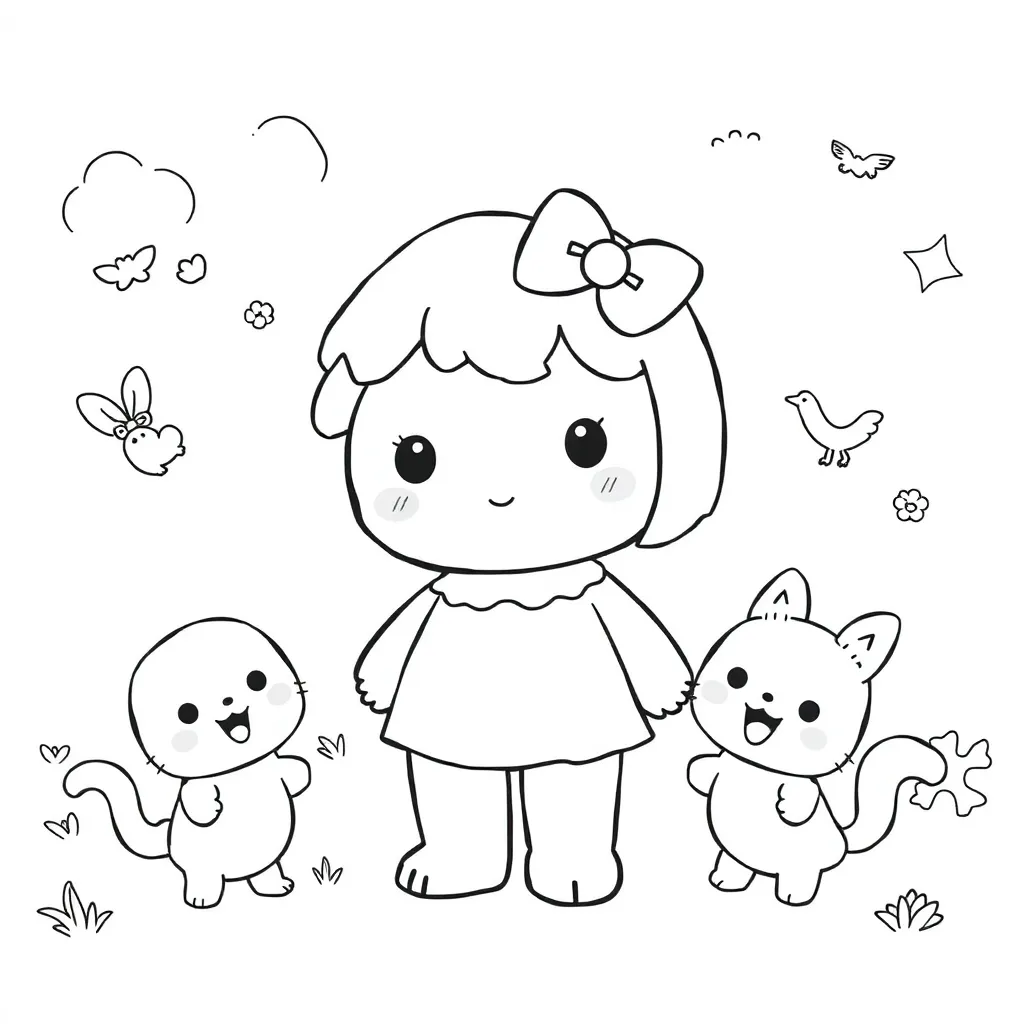 Sanrio coloring page