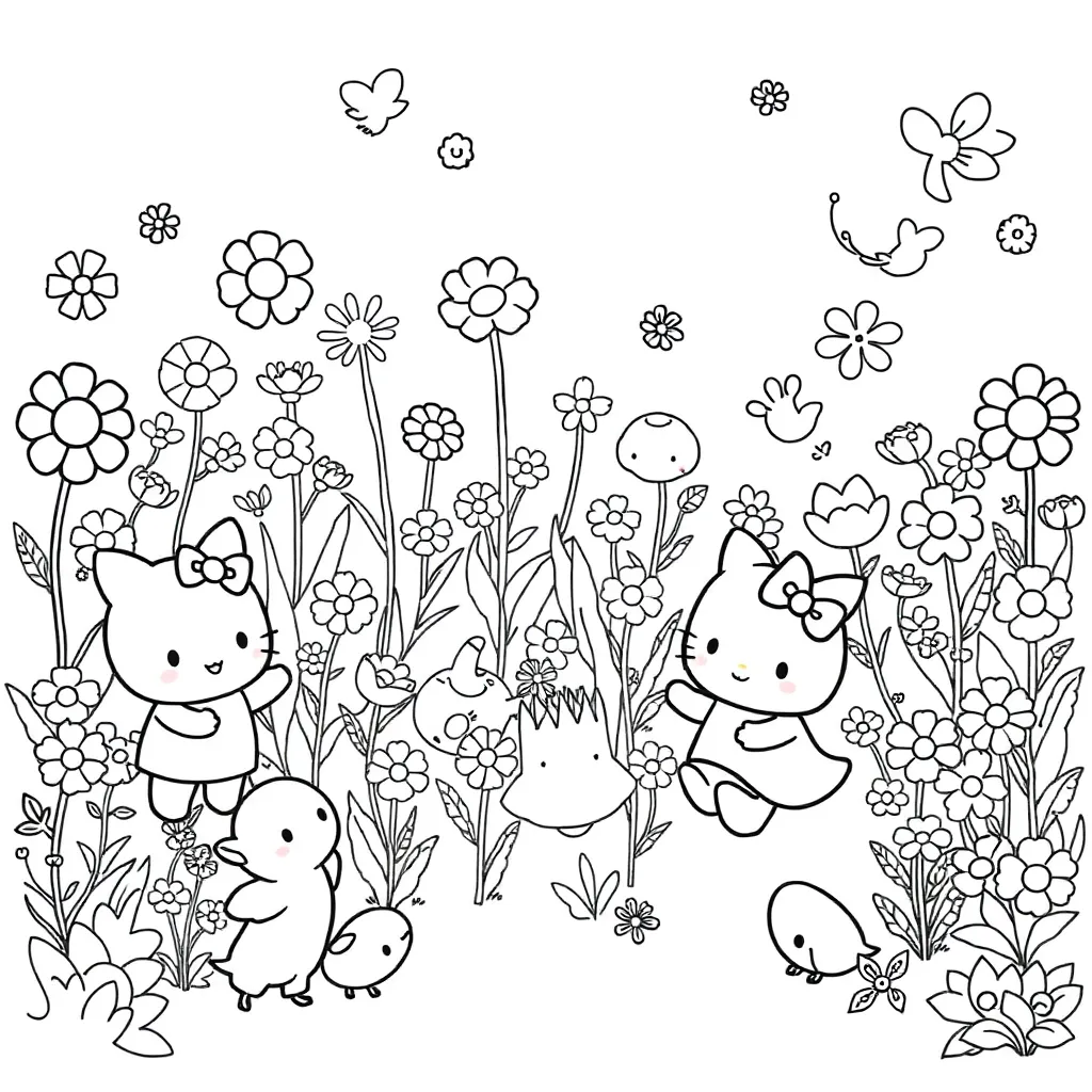 Sanrio coloring page