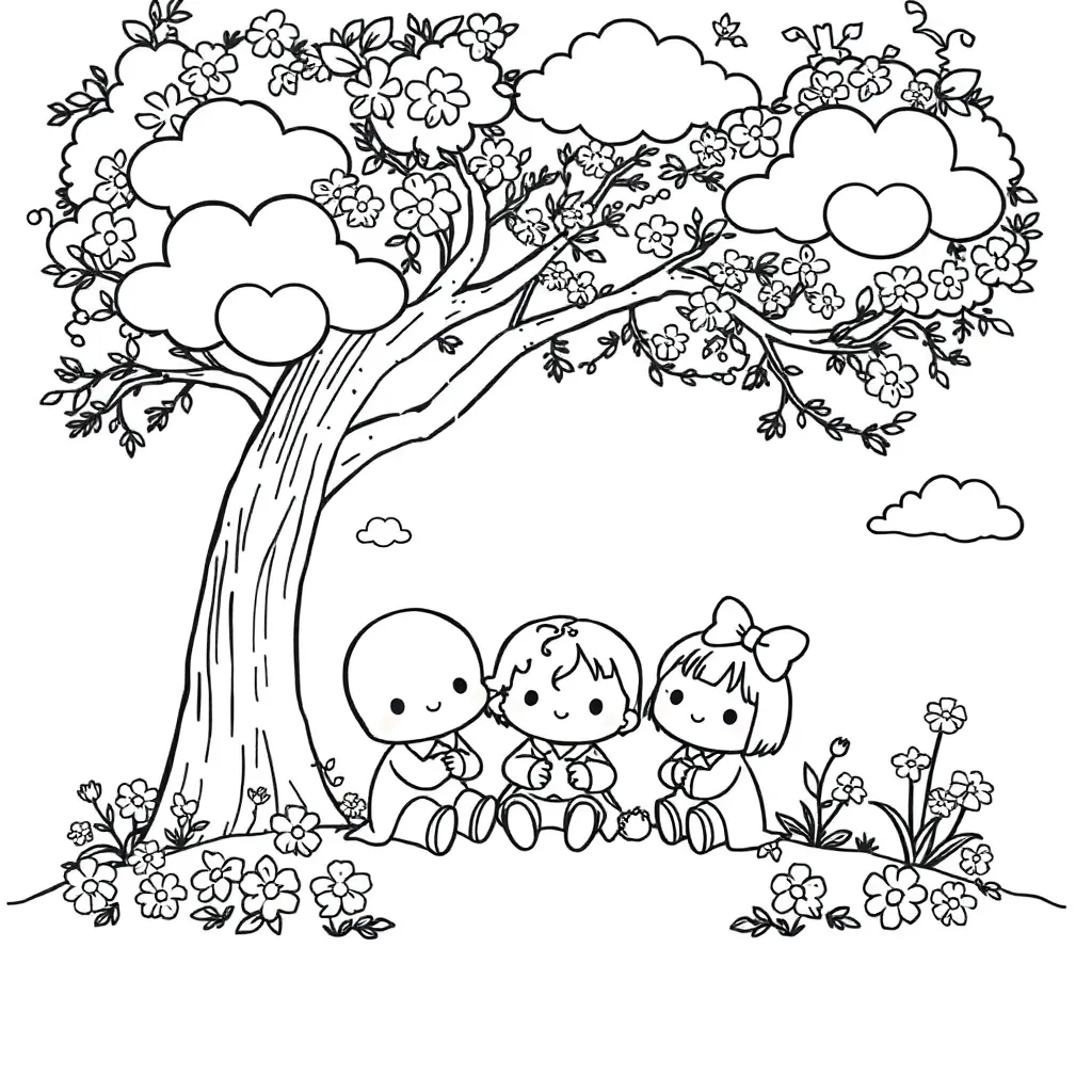 Sanrio coloring page