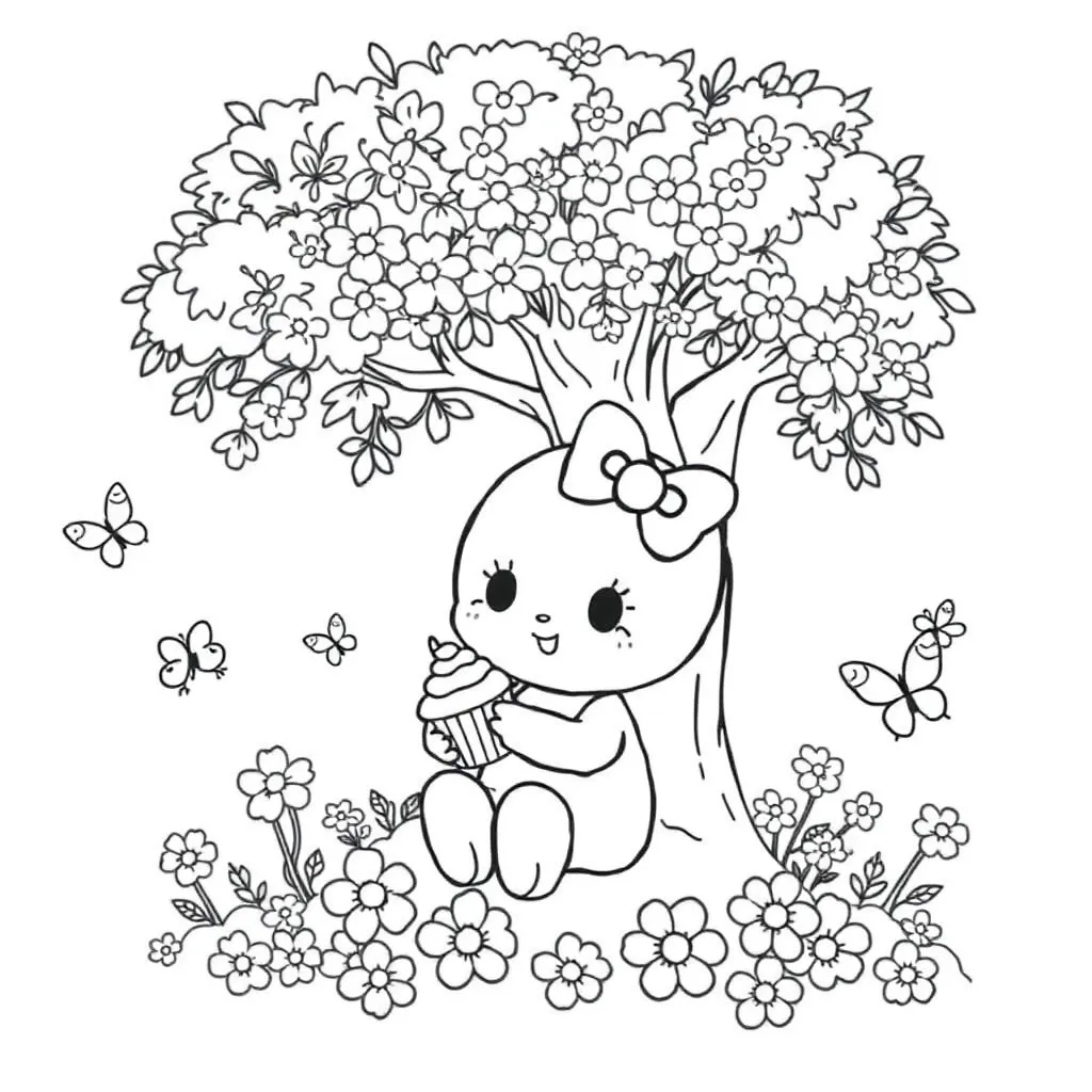 Sanrio coloring page