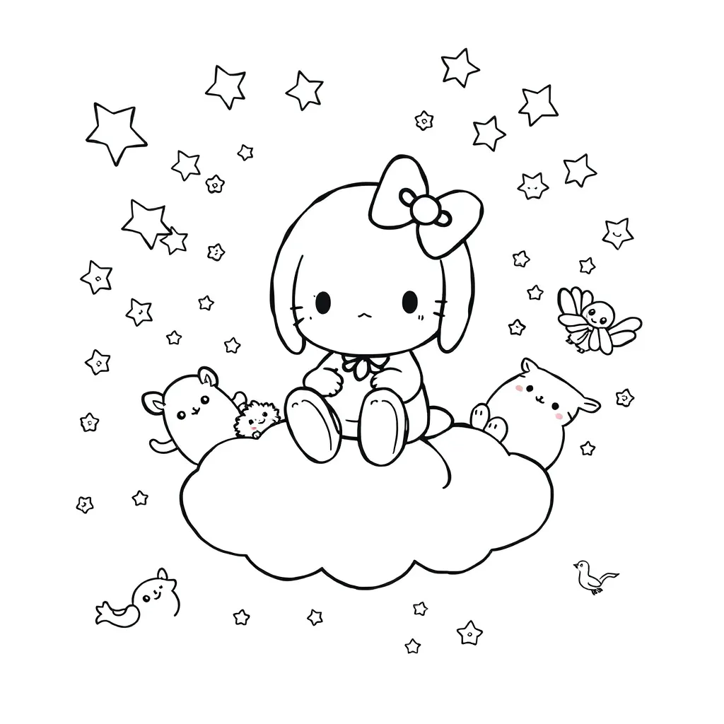 Sanrio coloring page