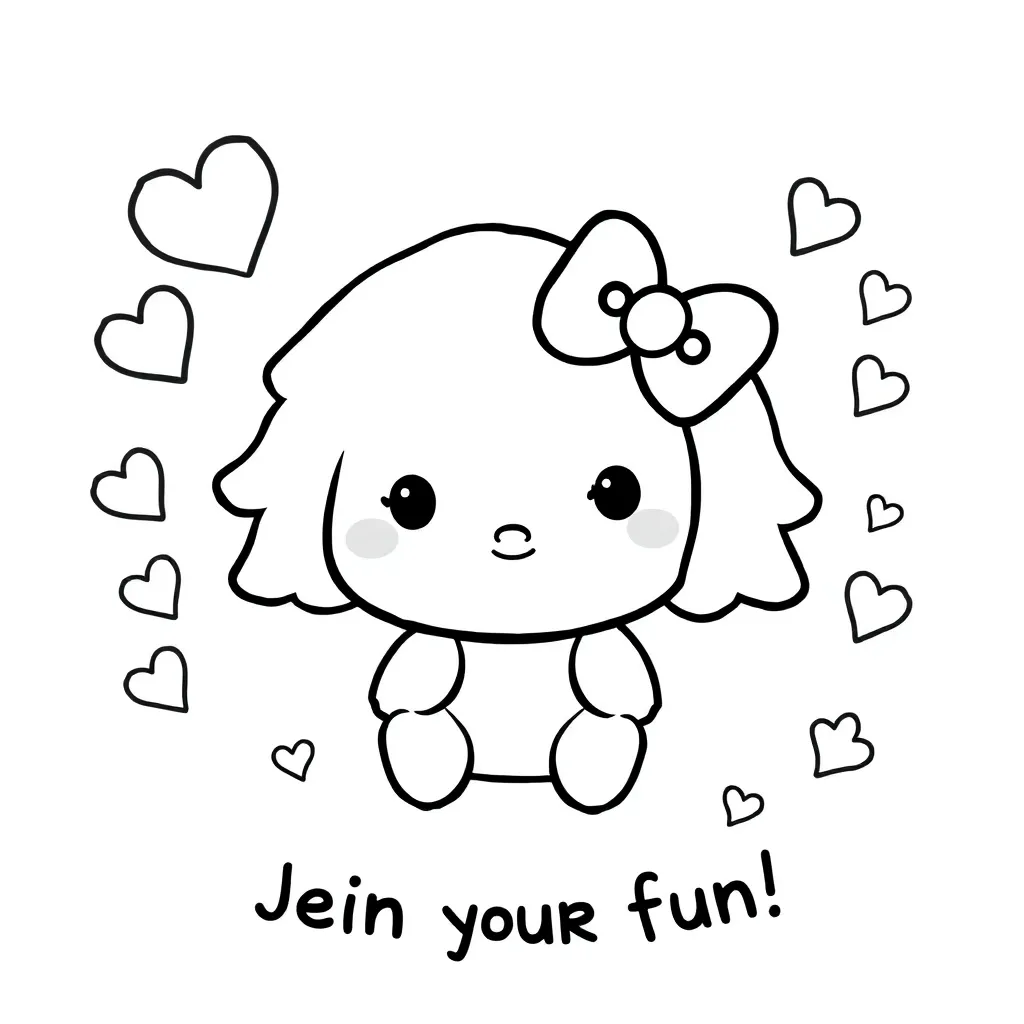 Sanrio coloring page