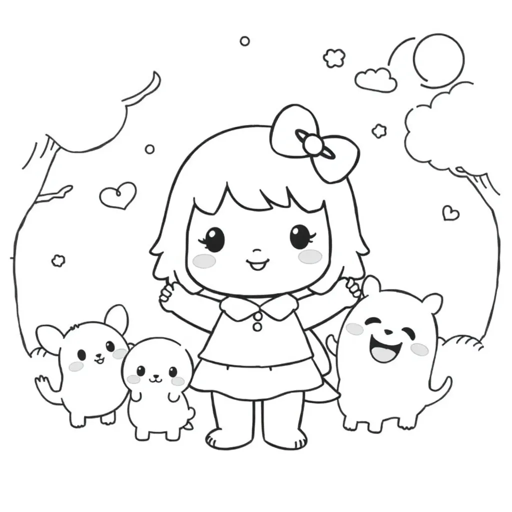 Sanrio coloring page