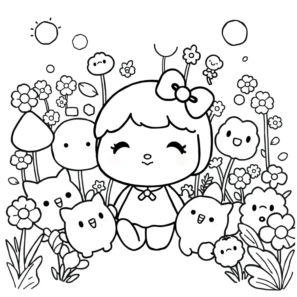 Sanrio coloring page