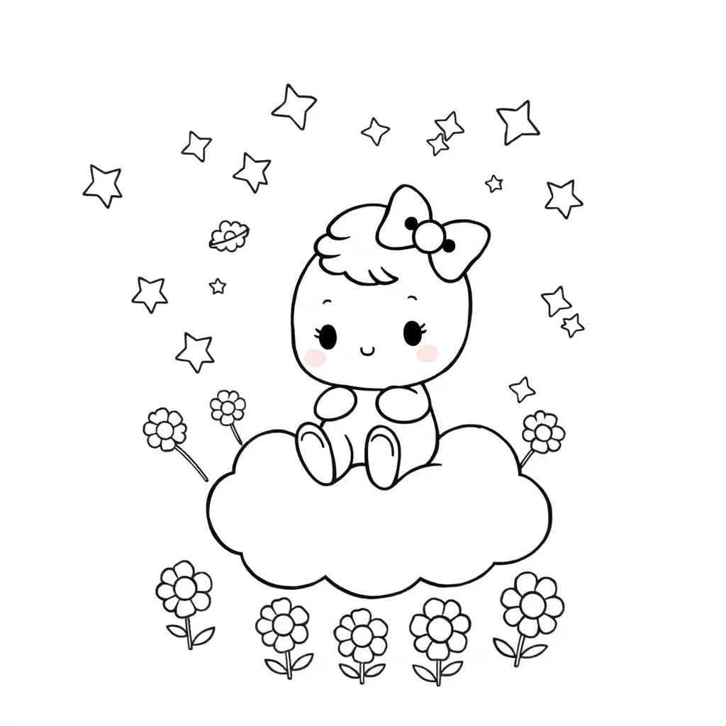 Sanrio coloring page
