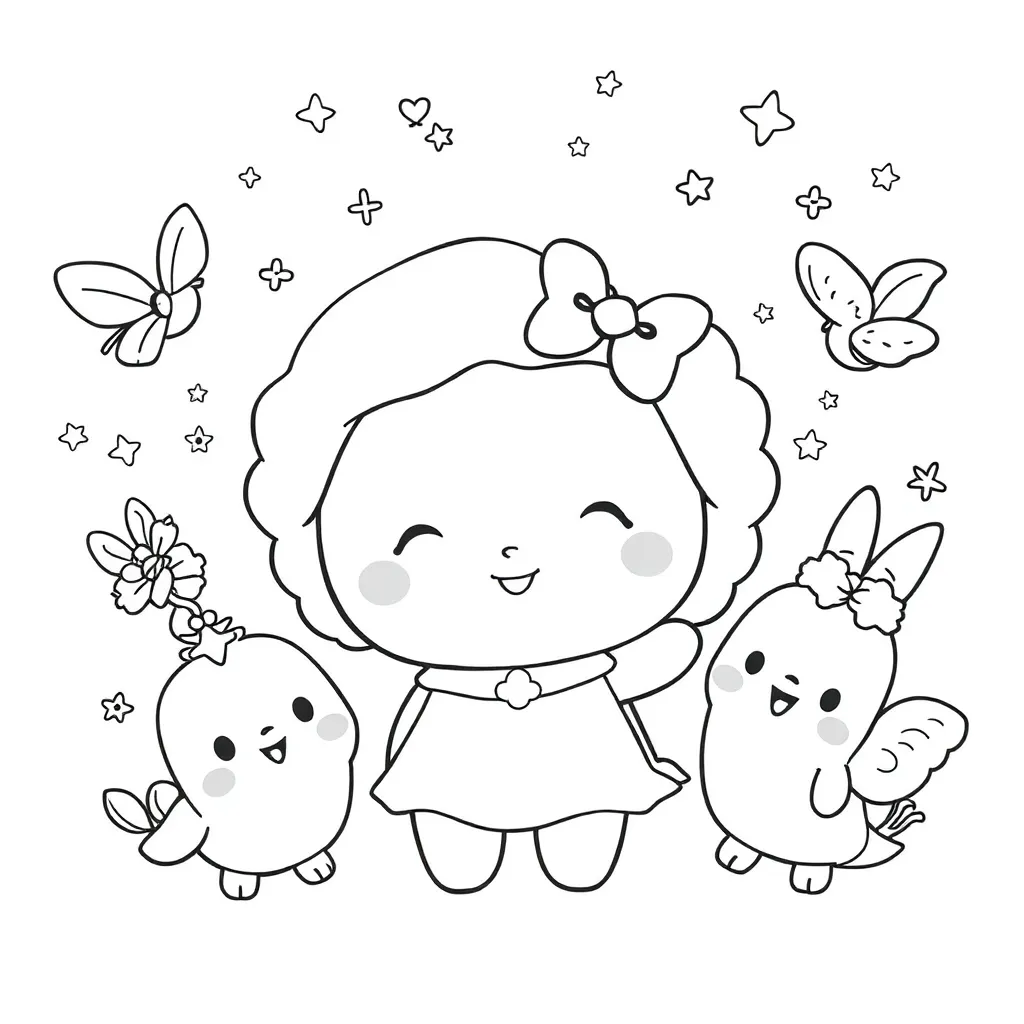 Sanrio coloring page