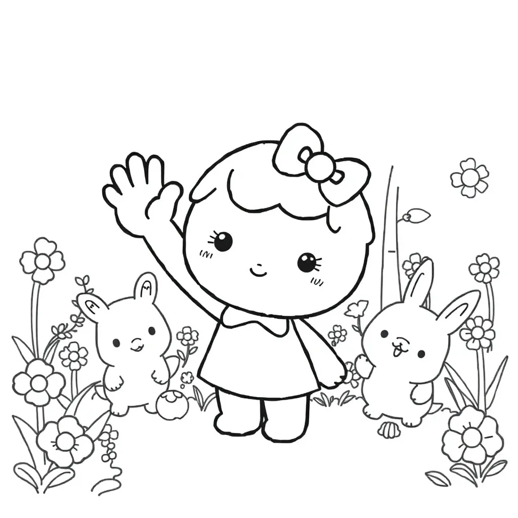 Sanrio coloring page