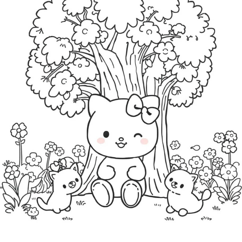 Sanrio coloring page