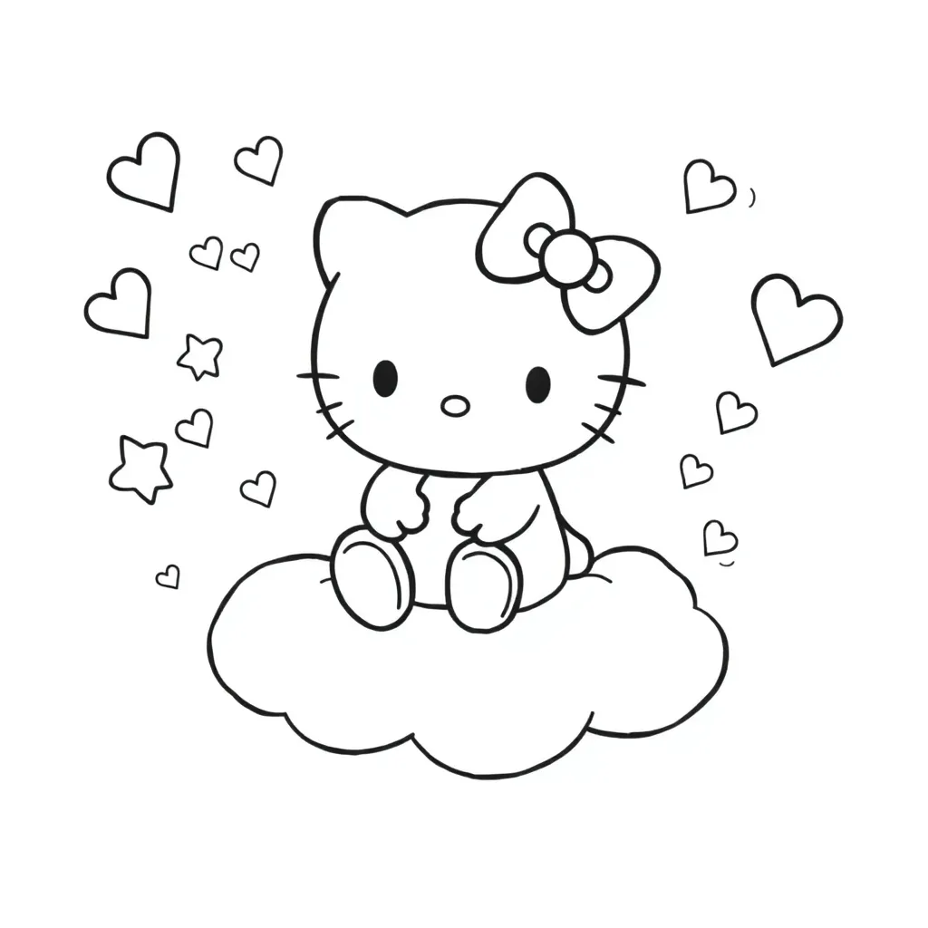Sanrio coloring page