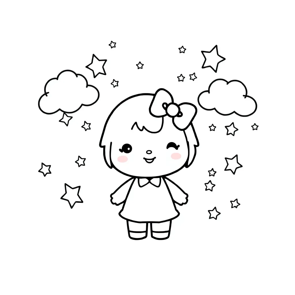 Sanrio coloring page