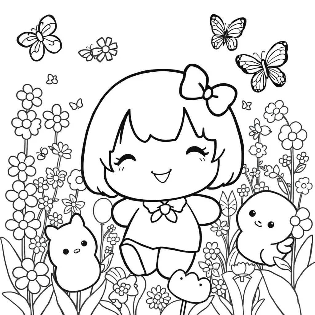 Sanrio coloring page