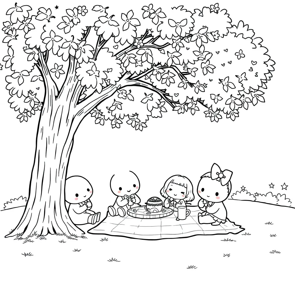 Sanrio coloring page