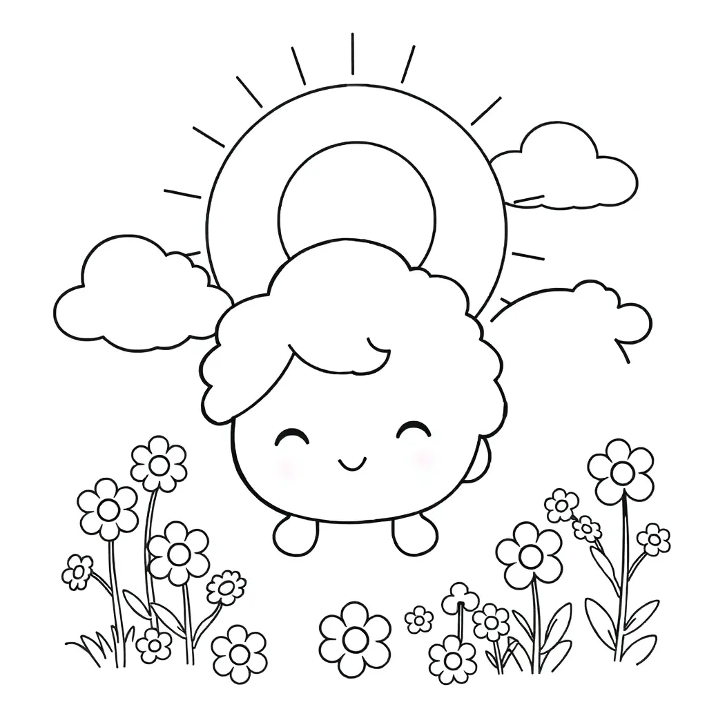 Sanrio coloring page