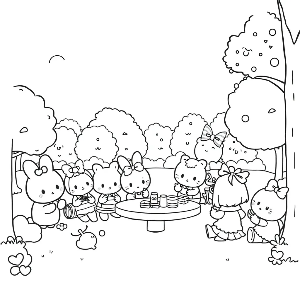 Sanrio coloring page