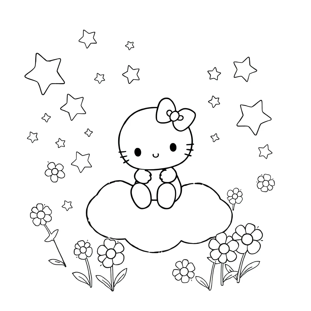 Sanrio coloring page