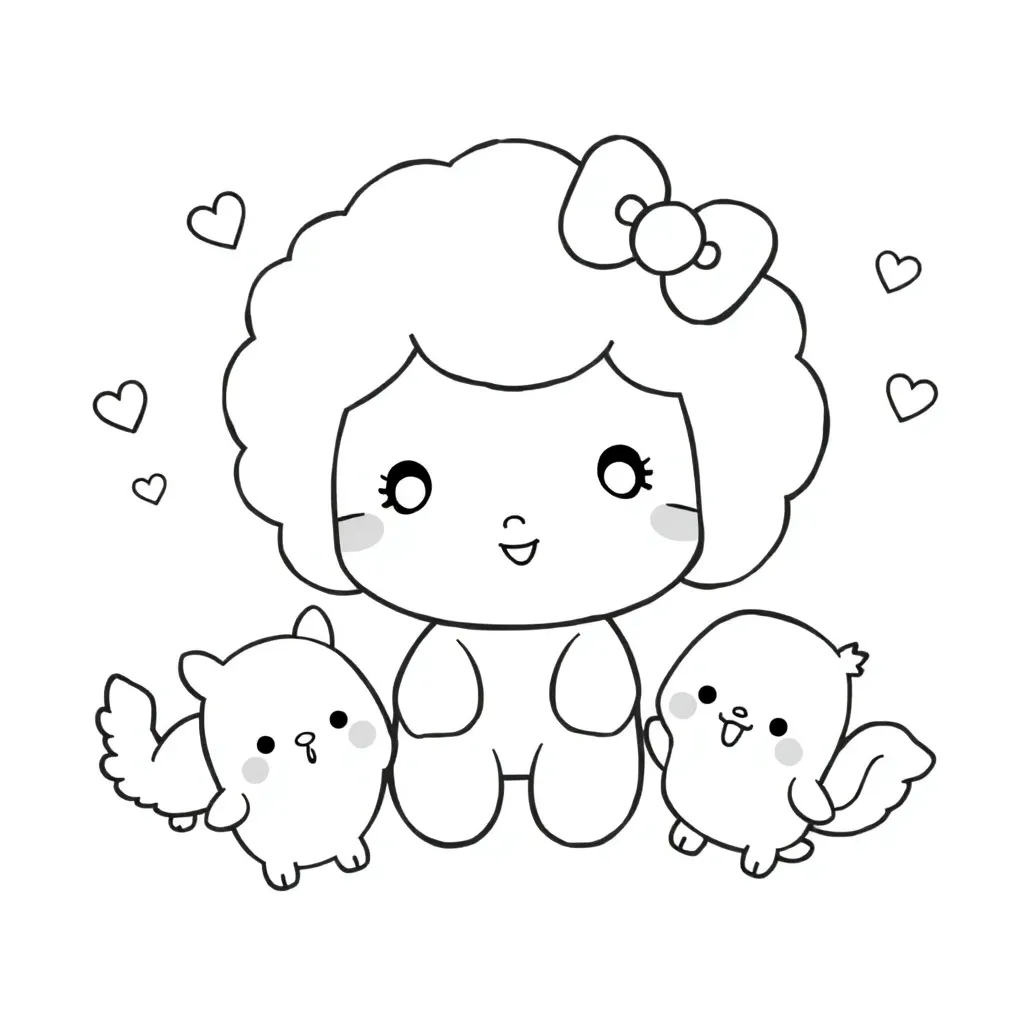 Sanrio coloring page