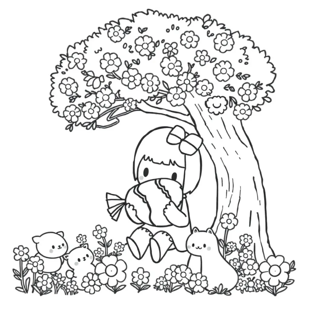 Sanrio coloring page