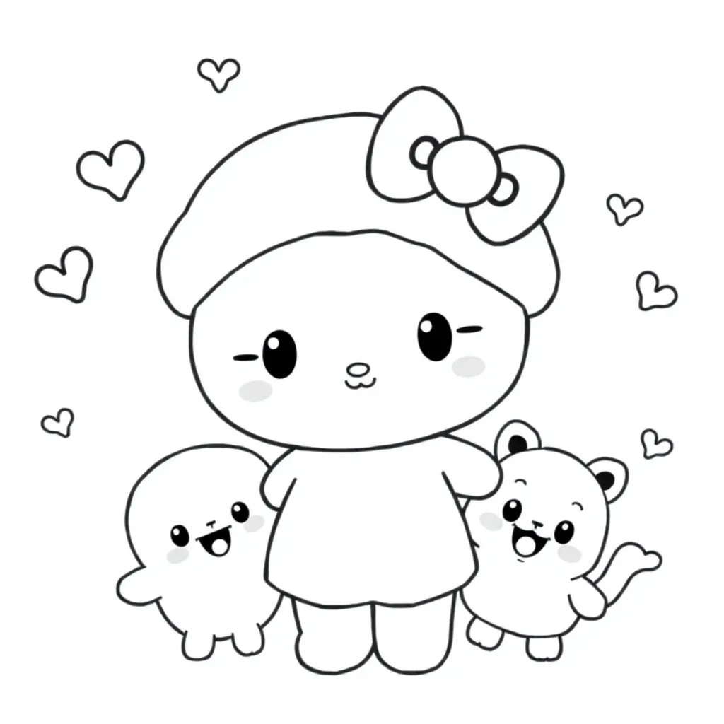 Sanrio coloring page