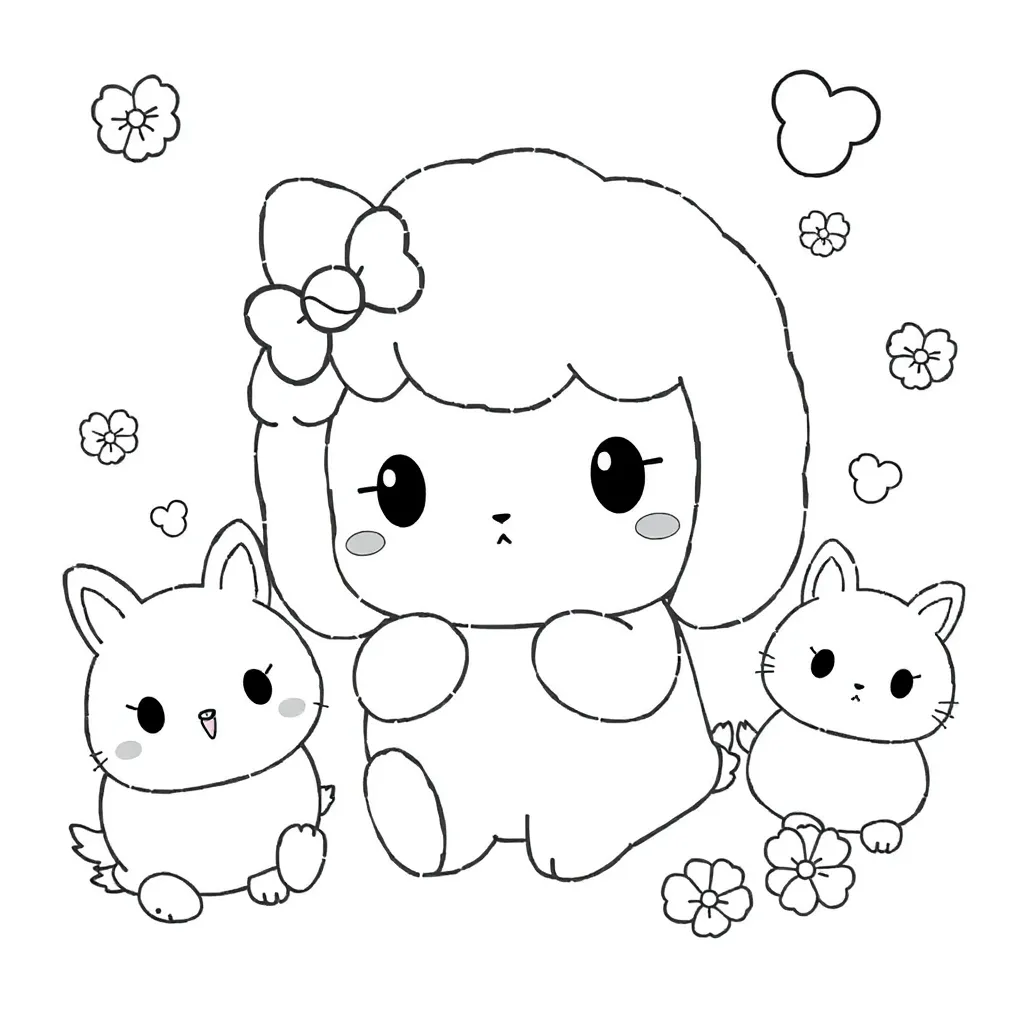 Sanrio coloring page