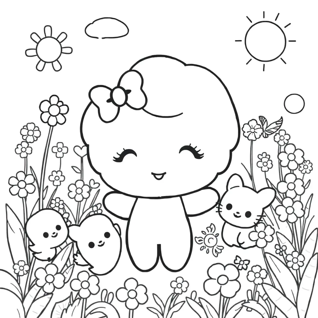Sanrio coloring page