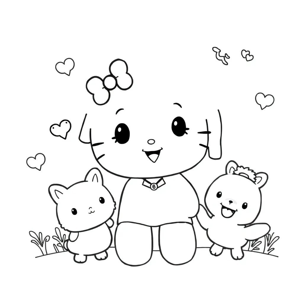 Sanrio coloring page