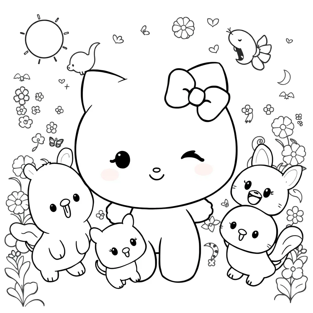 Sanrio coloring page