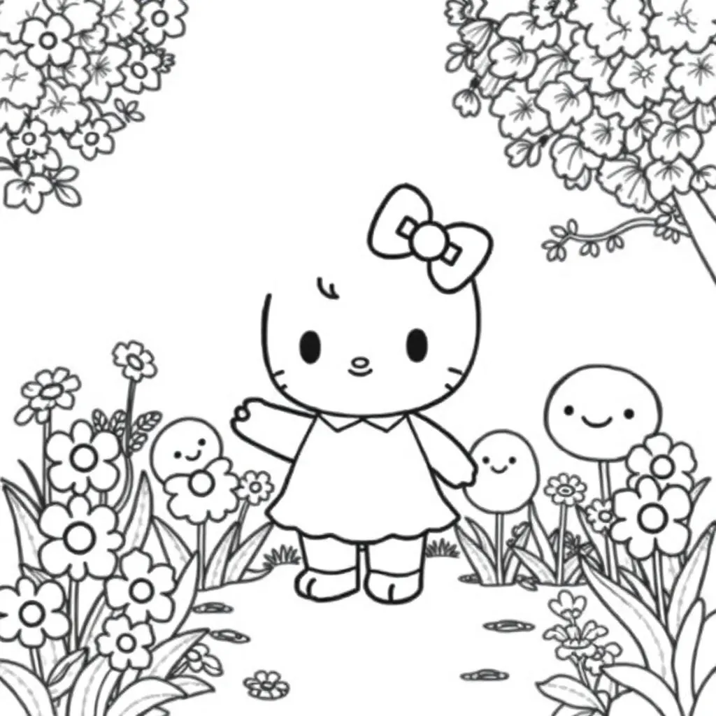 Sanrio coloring page