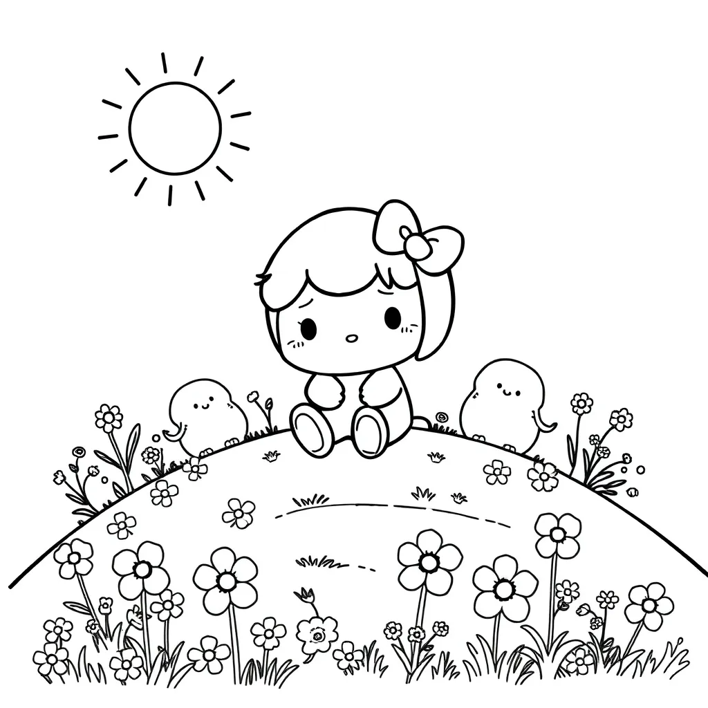 Sanrio coloring page