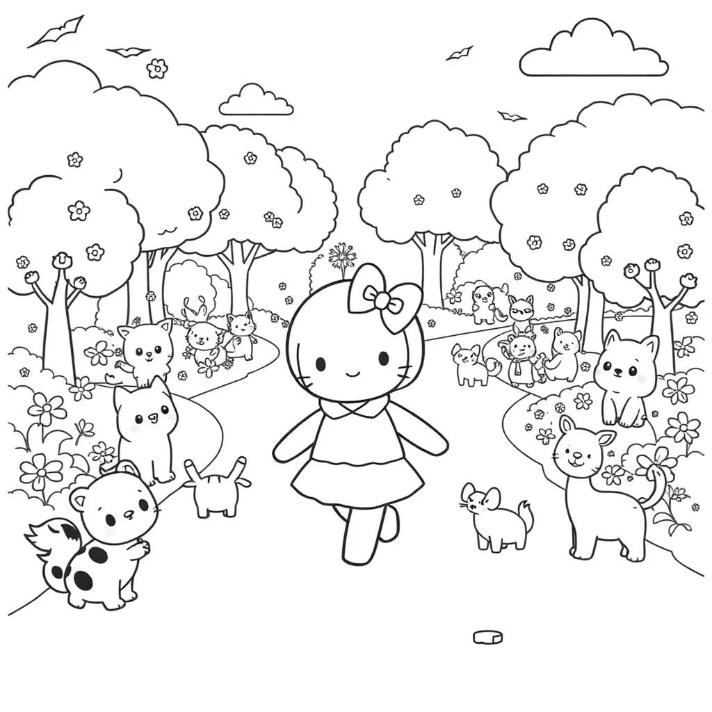 Sanrio coloring page