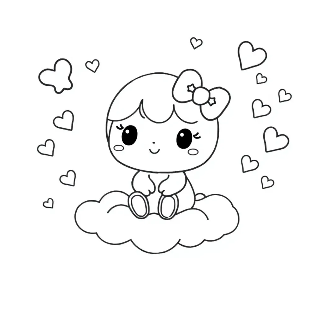 Sanrio coloring page