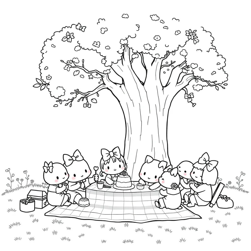 Sanrio coloring page