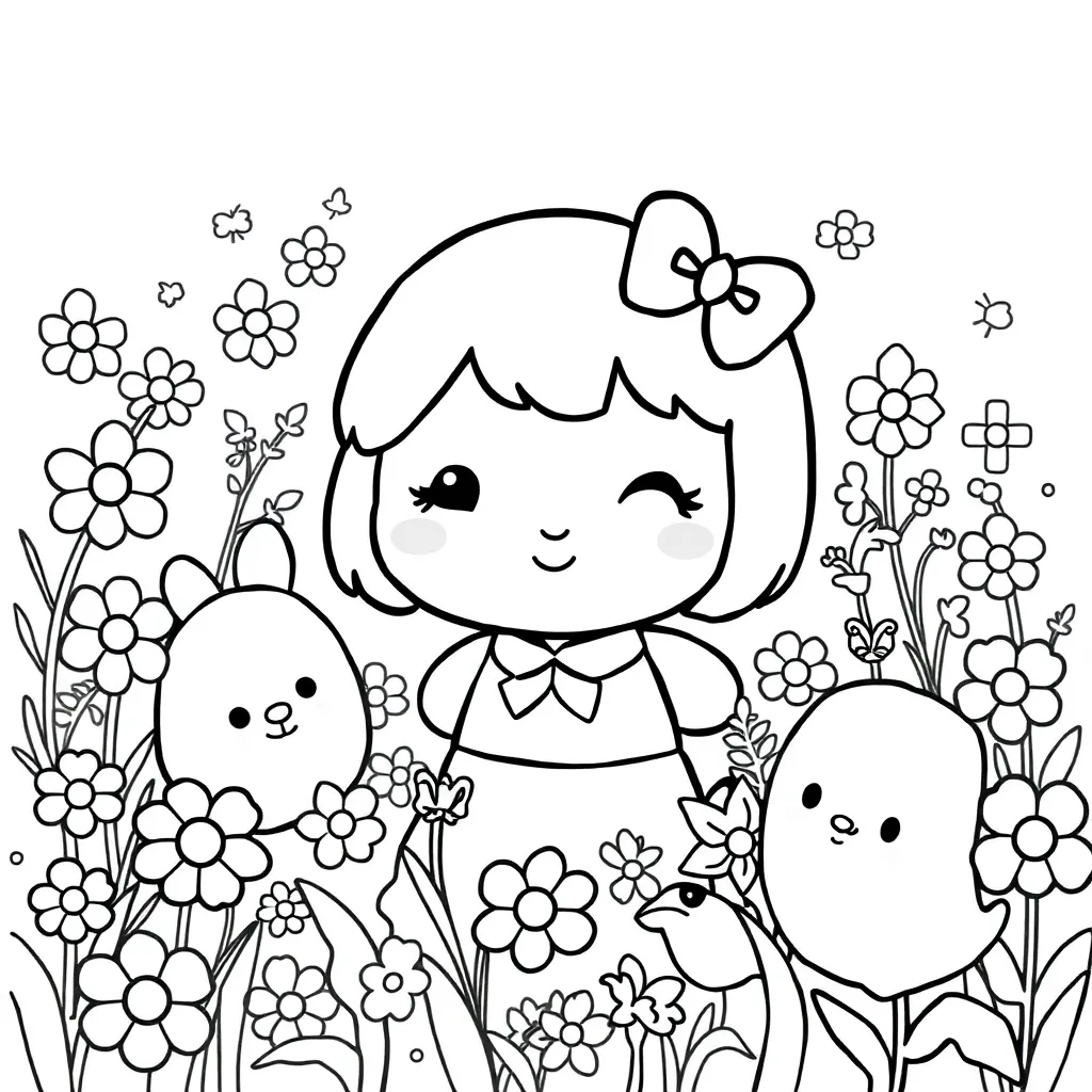 Sanrio coloring page