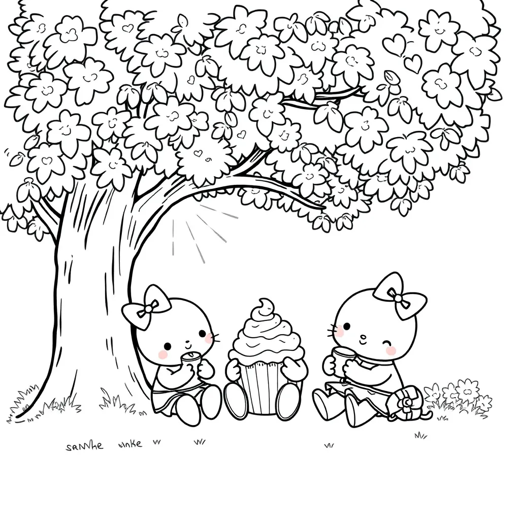 Sanrio coloring page