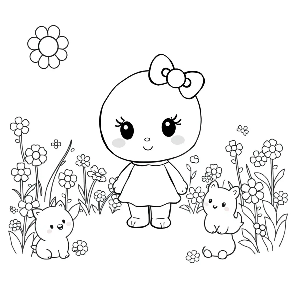 Sanrio coloring page
