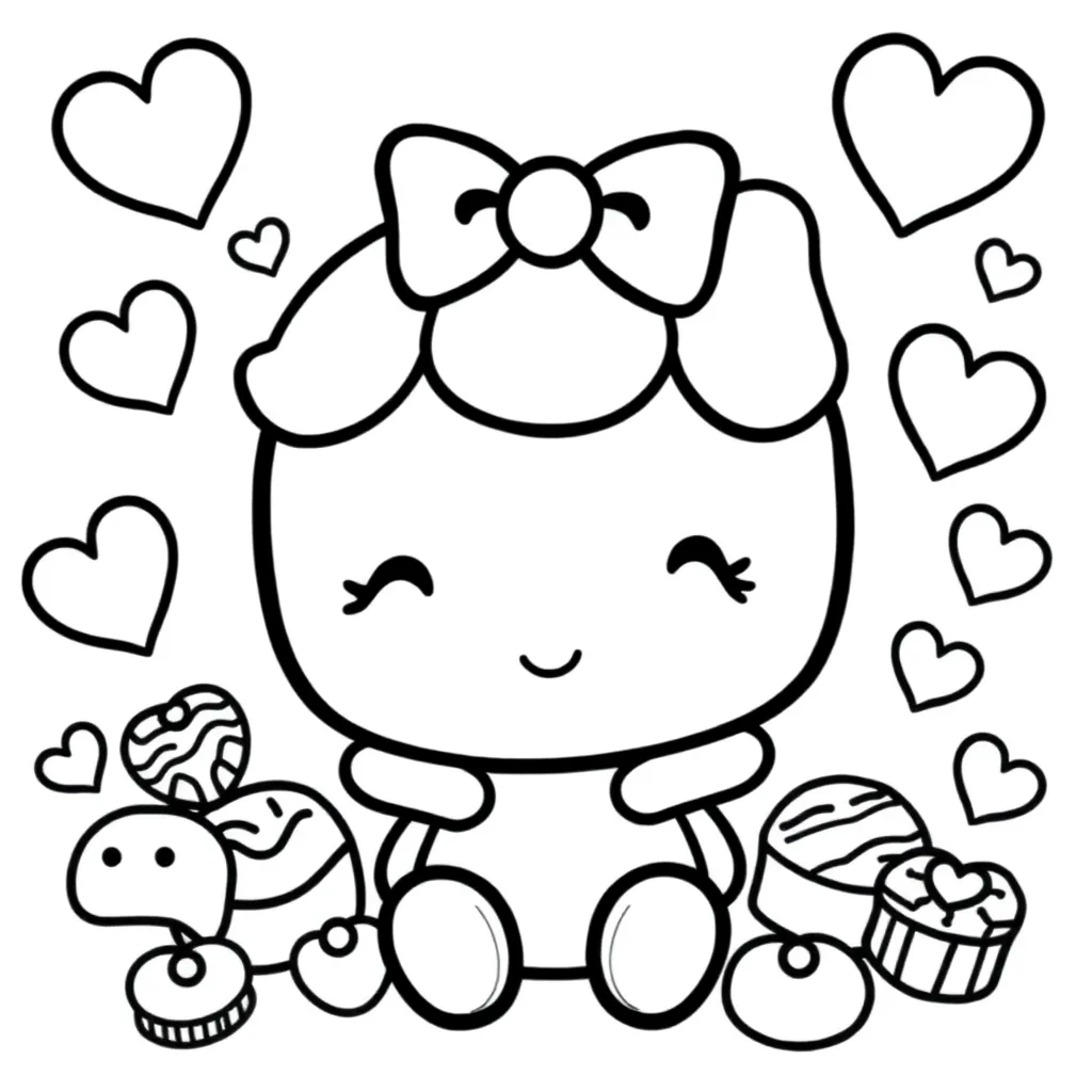Sanrio coloring page
