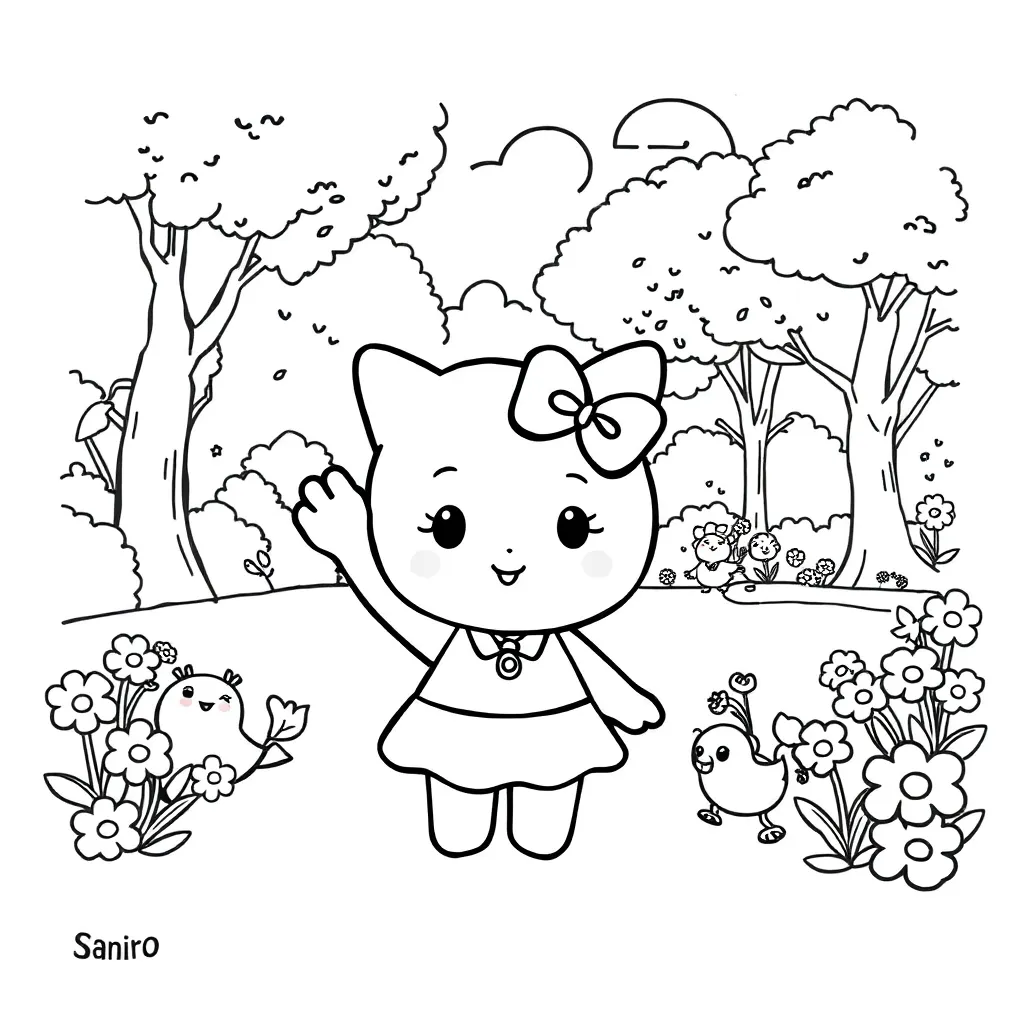 Sanrio coloring page