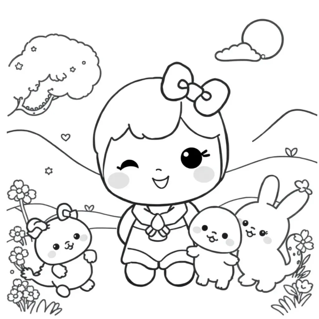 Sanrio coloring page
