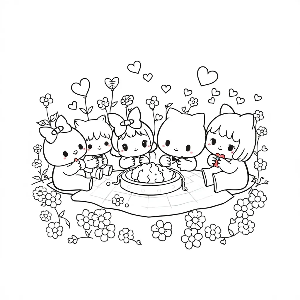 Sanrio coloring page